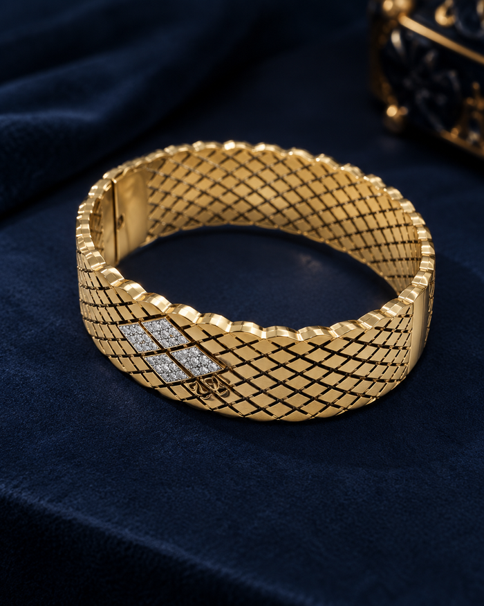 Diamond Lattice Crystal Zircon Cuff