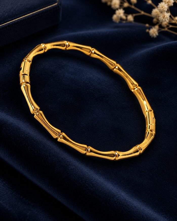 Bamboo Joint Hinged Cuff
