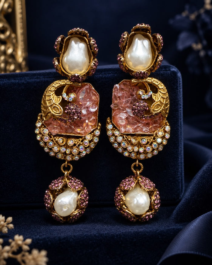 Turkish Gemstone Statement Earrings